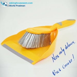 Akbrand Dustpan kefekefe TPR puha porlasztó bejárattal és TPR puha fogantyúval